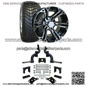 Club Car DS Golf Cart Street Tire/Wheel & 3" Spindle Lift Kit Bundle