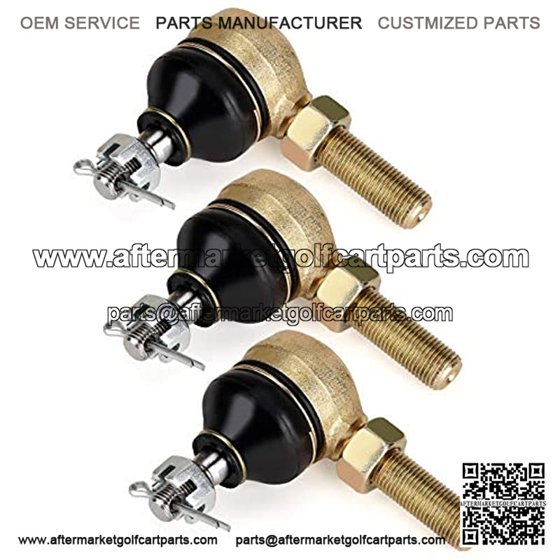 Golf Cart Tie Rod End Kit for Club Car DS 1976-2008 Gas & Electric, Left-Hand & Right-Hand Thread Ball Joint, OEM# 7539 7540