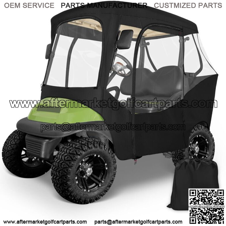 2 Passenger Golf Cart Enclosures for Club Car DS Precedent, 600D