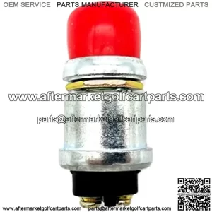 Full Spectrum Parts Golf Cart 12V Red Horn Switch Button w/Cover Floor Mount for Club Car, EZGO, Yamaha