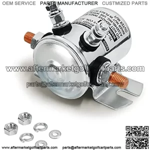 36 Volt #70 Series Continuous Heavy Duty Solenoid Relay 4 Terminal for Marathon EZGO TXT 1980-2010 Electric Golf Cart Max 200A Replaces OEM# 27855G01 11761G1 27855G02 31680G1 3016