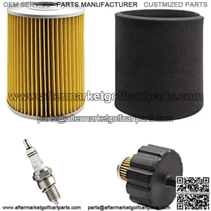 Air Filter Pre-Filter with Spark Plug Fuel Filter Tune Up kit Replacement for Yamaha G2 G9 G11 Gas Golf Cart