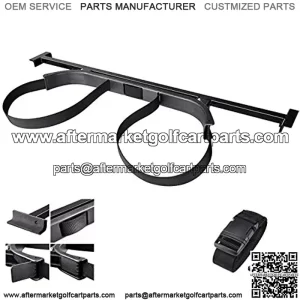 Golf Cart Bag Mount Golf Bag Holder Bracket Attachment for Rear Seat Fits EZGO Club Car Yamaha