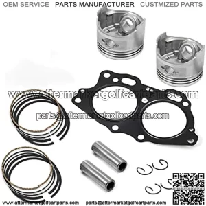 MOTO1988 Piston & Ring ANG Gasket for EZGO TXT 4 Cycle Gas Golf Cart 295cc MCI Fuji Robin Engine 1991-2008 OEM 26607-G01 26608-G01 4570 Standard