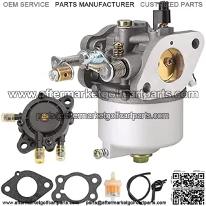 Golf Cart Carburetor Fuel Pump Kit for 1991+ EZGO TXT Marathon Medalist Freedom ST 4-Cycle Models with 295cc Engines OEM# 26645-G01 26645-G03 72840-G01 26726-G01 26727-G01 72558-G02 603901 17553