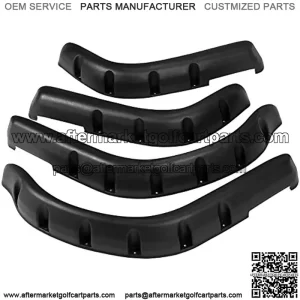 Golf Cart Front Rear Fender Flares for Yamaha G14, G16, G19, G22, with Metal Hardware, Set of 4