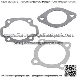 Cylinder Base Gasket Kit Replacement Fit for Harley Davidson Golf Cart 1963-1981 Top End Cylinder Head Exhaust Gasket Set 3pcs