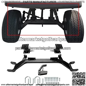 4" Drop axle Lift kit Compatible with 1991-1994.5 EZGO Marathon Golf Cart Electric Model Steel