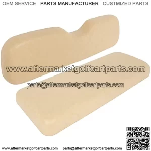 Rear Replacement Cushions for Golf Cart Rear Seat, Golf Cart Cushion Back Seat for EZGO TXT RXV ST for ST Sport for Valor Models for Club Car, Tan, Rear, 2 Piece Set