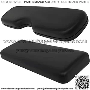 Rear Replacement Cushions for Golf Cart Rear Seat, Golf Cart Cushion Back Seat for EZGO TXT RXV ST for ST Sport for Valor Models for Club Car, Black, Rear, 2 Piece Set