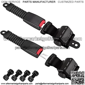 Golf Cart Seat Belts Retractable 47.64" Universal Seat Belts for Golf Cart EZGO TXT RXV, Yamaha, Club Car, UTV, ATV(2 Sets)