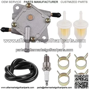 72021-G01 Fuel Pump Fuel Line Spark Plug Compatible with EZGO 295cc & 350cc Golf Carts TXT & Medalist 4-cycle models 1994-UP
