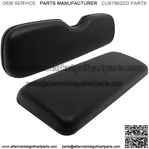 Rear Replacement Cushions for Golf Cart Rear Seat, Golf Cart Cushion Back Seat for EZGO TXT RXV ST for ST Sport for Valor Models for Club Car, Rear, Black