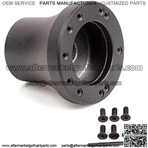 Golf Cart Steering Wheel Adapter,Golf Cart Accessories of Adapter for Club Car DS,Black