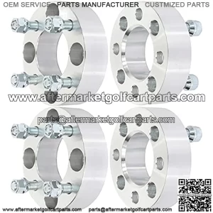 4 pcs 1.5 inch 4x4 to 4x4 Wheel Spacers 4x101.6 to 4x101.6 4 Lug 68.5mm CB 1/2" Studs fits for EZ GO CLUB CAR for Golf CART