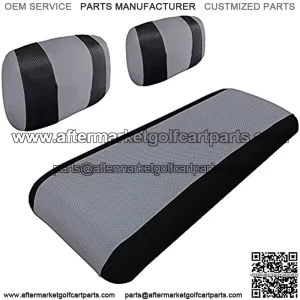 Golf Cart Seat Covers for Yamaha G2 G9 G16 G19 G22 & Club Car DS Pre-2000, E-Z-GO Marathon, Washable Breathable Air Polyester Mesh Cloth, Cool in Summer and Warm in Winter