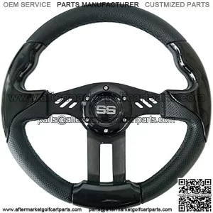 Golf Cart Steering Wheel for EZGO Club Car and Yamaha Black1