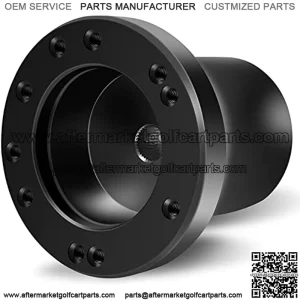 Steering Wheel Adapter Golf Cart Steering Wheel Adapter for YAMAHA Golf Carts Mounting Adapter(Black)