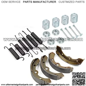 Brake Shoes and Springs Kit Fit For Yamaha Gas Golf Cart G9 G11 G14 G16 G19 G20 G21 G22 G27 G28 For EZGO TXT Medalist RXV Workhorse Gas Golf Cart