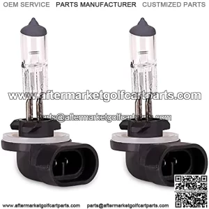 Golf Cart Halogen Headlight Bulb for Club Car DS 1999 up &Precedent 2004-up and EZ-GO 1994-up,12V 37W Headlights, OEM# 101988101, 74004G01 (Pack of 2)