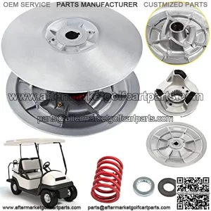 Golf Cart Secondary Driven Power Clutch Kit Metal Surface Drive Clutch 1985-2007 Driven Clutch Kit Compatible with Yamaha Low End G2-G28 Golf Cart (with Spring)