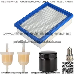 Golf Cart Tune Up Kit for 1992-up Club Car DS 4-Cycle Gas Carts with FE350 FE290 Engine Oil Filter Fuel Filter Air Filter Spark Plug 1016467 1015426 41016467 102003201 1013684 1014522