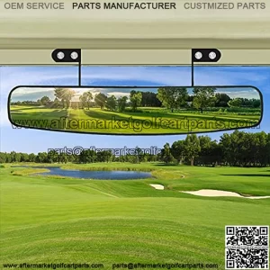 16.5" Wide Rear View Convex Golf Cart Mirror for EZ Go, Club Car, Yamaha