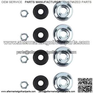 Golf Cart Shock Absorber Cushion Bushing Kit for Club Car DS, EZGO TXT Marathon 1989-up and Precedent 1982-Up, OEM# 1011415 10194G1 10435G1