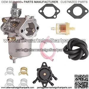 Golf Cart Carburetor Fuel Pump Kit for 1998-UP Club Car DS Precedent Turf Carryall FE290 Kawasaki Engines Carb 101805601 101905601 17561 1016438 1016439 1016440 1016441 1016478