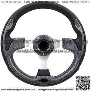 12.5 Inch Golf Cart Steering Wheel Carbon Fiber For Golf Cart Club Car DS & Precedent, EZGO TXT/RXV Yamaha Steering Wheel