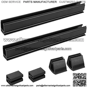 Golf Cart Windowshield Clip Set for Clubcar DS or Precedent Fit for 1"x1" Tube OEM#101444101,102005801 Include 12.6" Windshield Sash Clips, Windshield Retaining Clips, Windshield Bottom