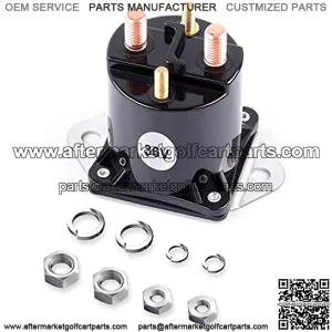 Golf Cart Solenoid,36 Volt 4 Terminal Solenoid Valve (1976-1998) for Club Car DS Golf Cart Parts Replacement