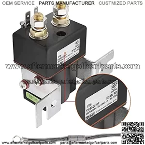 Club Car 48V 4 Terminal Albright Solenoid Coil with Resistor Assembly for 1995-Up DS and 2004-2008 Precedent Golf Carts OEM# 101908701 102774701 5722