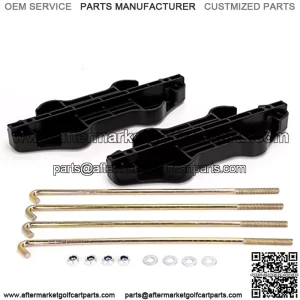Golf Cart Battery Hold Down Fitting for Yamaha Drive G29,Zinc Plated Battery Hold Down Rod 12.5 Inch J-Bolt&Nut and Plastic Plate, OEM#JW2-H2133-00,JW2-H2133-00,90201-08310,95702-08500