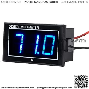 Waterproof Battery Monitor 12V 24V 36V 48V 60V 72V ,Golf cart LED Digital Volt Meter Battery Meter Gauge Voltage Display DC5-130V Apply to Golf Cart Car EZGO Yamaha, Cars, Boats Voltage Monitor