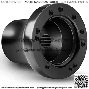 EZGO Steering Wheel Adapter Golf Cart Steering Wheel Adapter Golf Steering Wheel Adapter for EZGO TXT and EZGO RXV (Black)