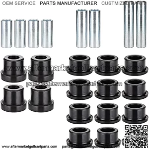 Front Lower Spring & Upper A Arm Bushing Kit for Club Car DS Golf Cart, Replace OEM 1016346 1016349 1016350