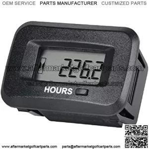 LCD Digital Hour Meter,AC/DC 5V to 277V,Maintenance Reminder for Zero Turn Lawn Mower Tractor Generator Golf cart Scrubber Marine ATV Motor Compressor and Gas Powered Device