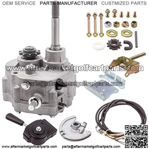 Go Kart Forward Reverse Gearbox Kit for 2HP-13HP Engine 4 Stroke Only Works with 30 Series Torque Converter 3 Shift Modes #35 Chain Go Karts Accessories Go Kart Transmission