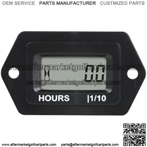 Digital LCD Hour Meter, AC/DC 5V to 277V ; Use for Riding Lawn Mower ZeroTurn Mower Tractor Generator Club car Golf cart Outboard Marine ATV Snowmobile Compressor and Gas Powered Equipment