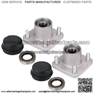 Wheel Hub Assembly for 1979-2001.5 EZGO TXT, Medalist, Marathon, ST 350 & Workhorse DCS Golf Cart, OEM# 19058-G2 19932-G1 17477-G1 12992-G1 14926-G1, Set of 2