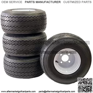 18x8.50-8 GTX OEM Golf Cart Wheels and Golf Cart Tires Combo - Set of 4