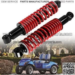 Golf Cart Shock Absorber Yamaha Heavy Duty Shocks with Spring for Gas and Electric 1995-up,G14, G16, G19, G20, G22, G29 Drive JN4-F2210-00,JN3-F2210-00,Total Length 14"