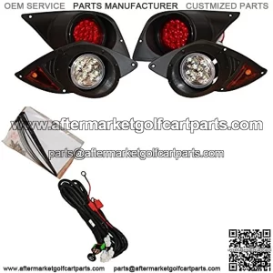 Yamaha Drive Golf Cart All LED Headlight and Tail Light Kit with Hardware 2007-2016 Gas or Electric Models