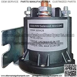36 Volt Heavy Duty Solenoid Assembly for EZGO RXV Golf cart #609428,606971,7678