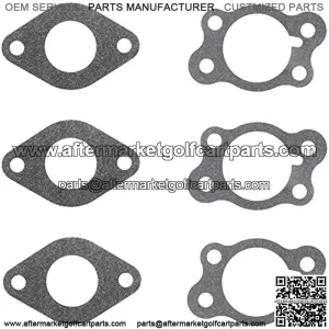 6 Pcs Carburetor Gasket Compatible for EZGO Gas Golf Cart 295cc 350cc 4-Cycle Robin Engine Marathon Medalist TXT Freedom ST Sport ST350 MPT Workhorse 800 875 1200 Club Clays Car Shuttle