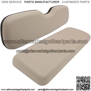 Rear Replacement Cushions for Golf Cart Rear Seat, Golf Cart Cushion Back Seat for EZGO TXT RXV ST for ST Sport for Valor Models for Club Car, Rear, Stone