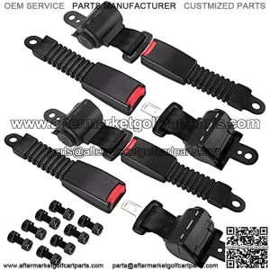 Golf Cart Seat Belts Retractable 47.64" Universal Seat Belts for Golf Cart Golf Cart Seat Belts Retractable 47.64" Universal Seat Belts for Golf Cart EZGO TXT RXV, Yamaha, Club Car, UTV, ATV(4 Set)