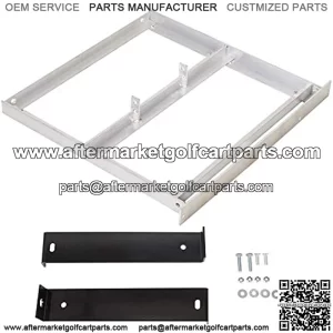 Battery Tray Rack Aluminum Compatible with 1994-2013 EZGO TXT/Medalist Golf Cart