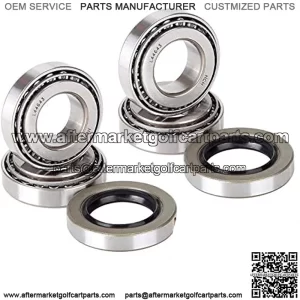 Golf Cart Front Wheel Hub Bearings & Oil Seals Kit for Club Car 1982-2002 DS Gas & Electric,Replace OEM# 1013135, 1011393(2 Sets)